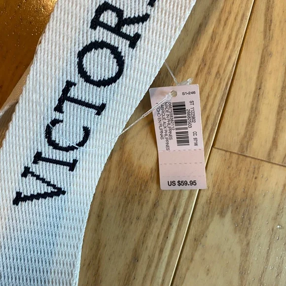 NWT Victoria's Secret Plush Logo-Strap Tote - Picture 5 of 6